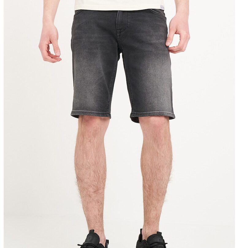 Къси дънки със средна талия - Избеляло черно Lee Cooper