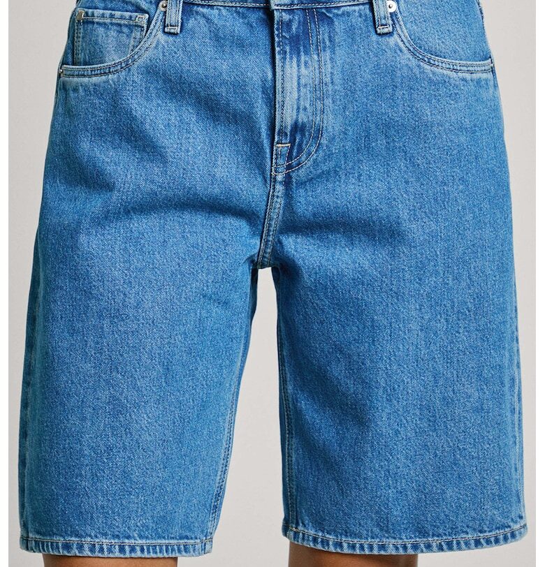 Къси дънки със средна талия - Небесносин Pepe Jeans London