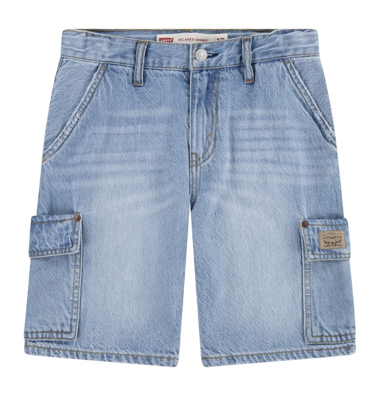 Къси карго дънки - Светлосин Levis