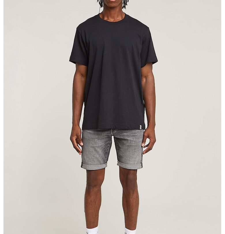 Къси слим дънки 3301 - Светло сив G-STAR