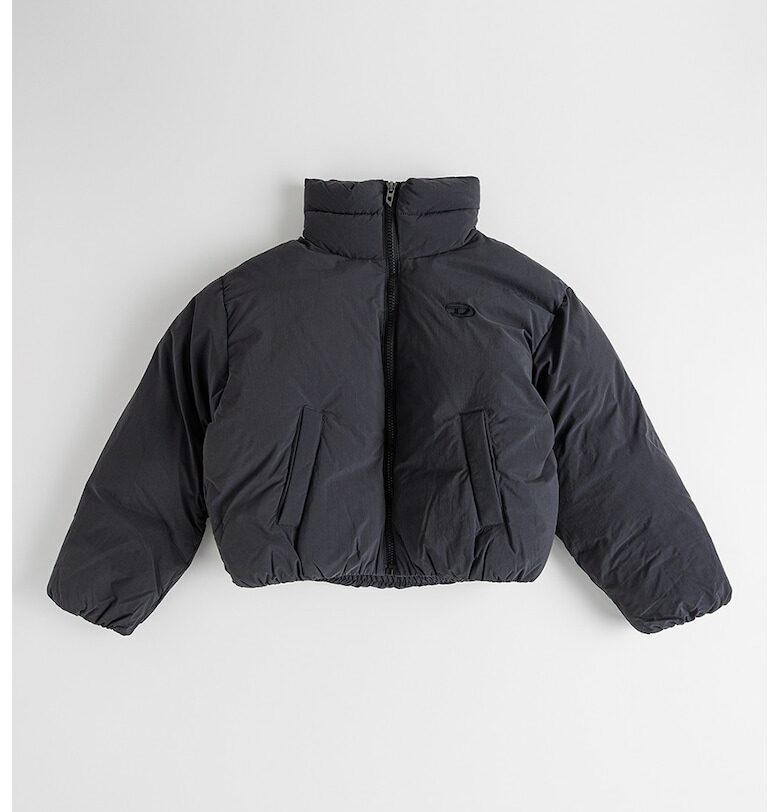 Късо зимно яке Ravys с яка - Антрацитно сиво Diesel