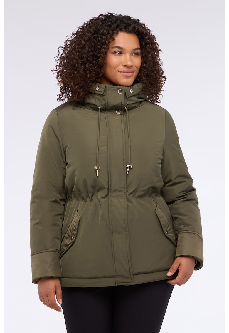 Късо зимно яке с качулка - Каки Fiorella Rubino
