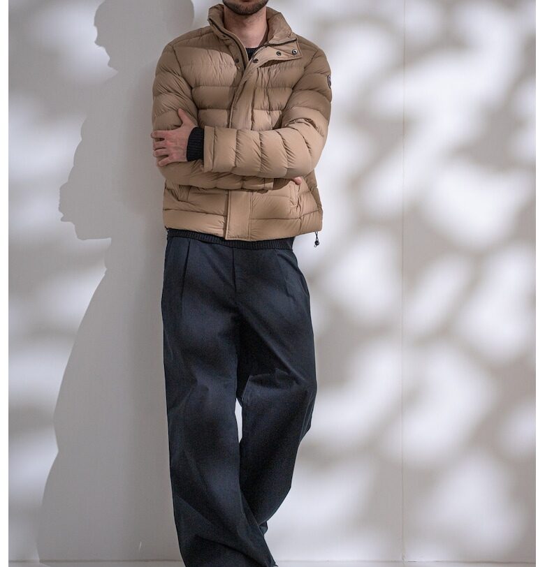 Късо зимно яке с пухена вата - Бежов Colmar