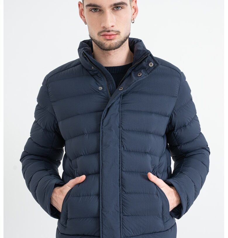 Късо зимно яке с пухена вата - Тъмносин Colmar