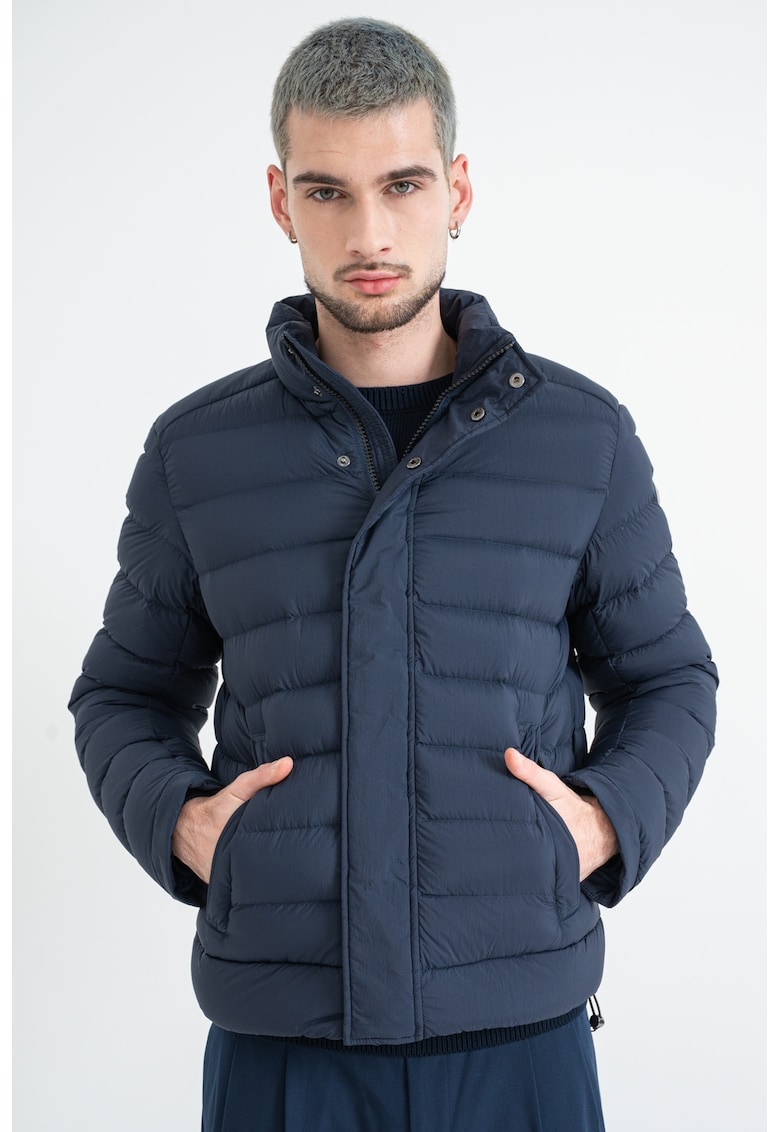 Късо зимно яке с пухена вата - Тъмносин Colmar