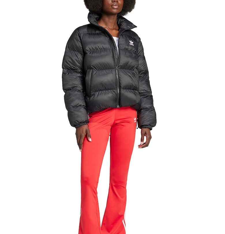 Късо подплатено яке с лого - Черен adidas Originals