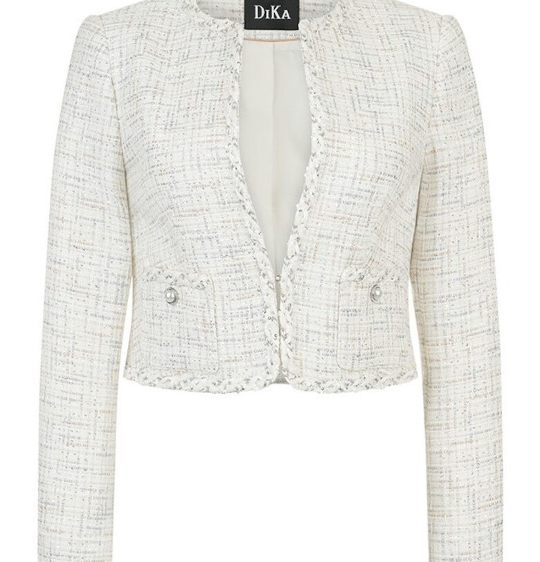 Късо сако от туид - декорирано с пайети DiKa