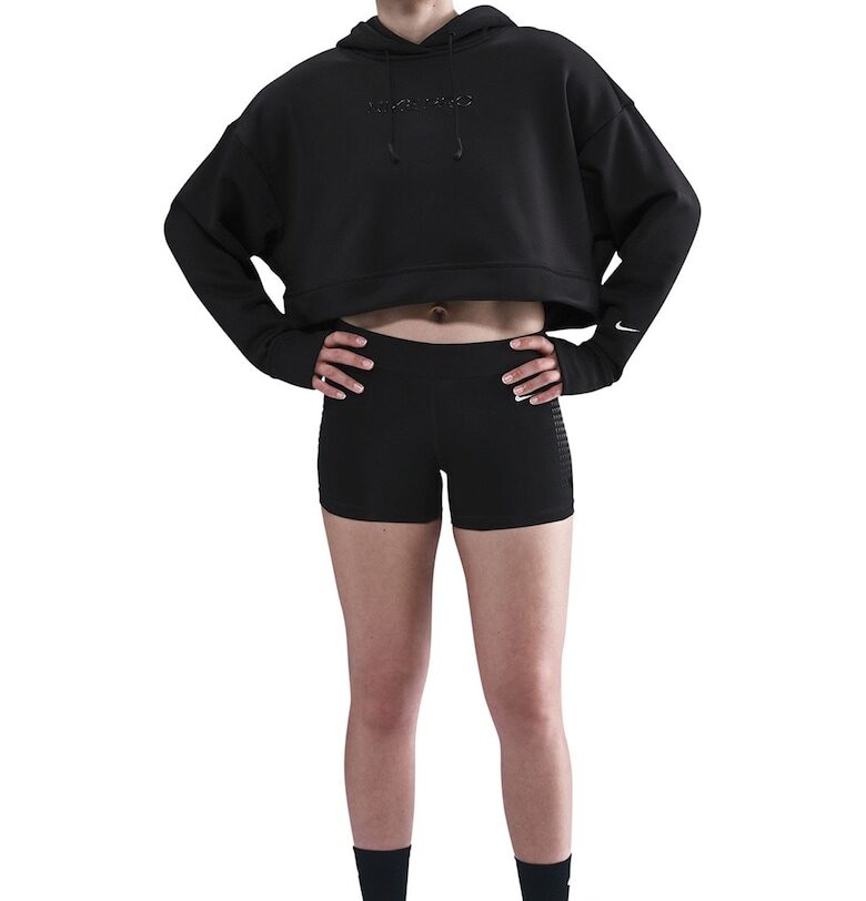 Късо худи с Therma-FIT и лого - Черен Nike