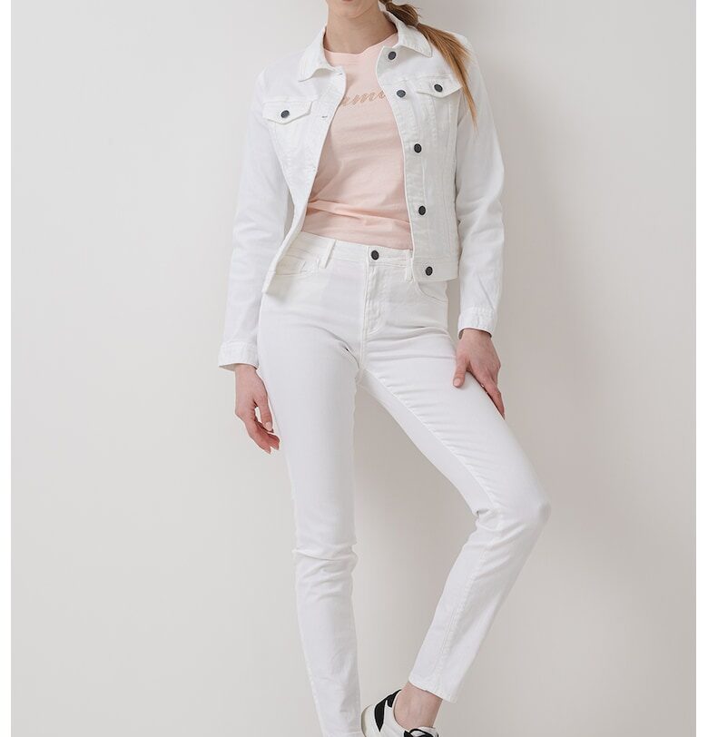 Късо яке от деним - Бял ARMANI EXCHANGE