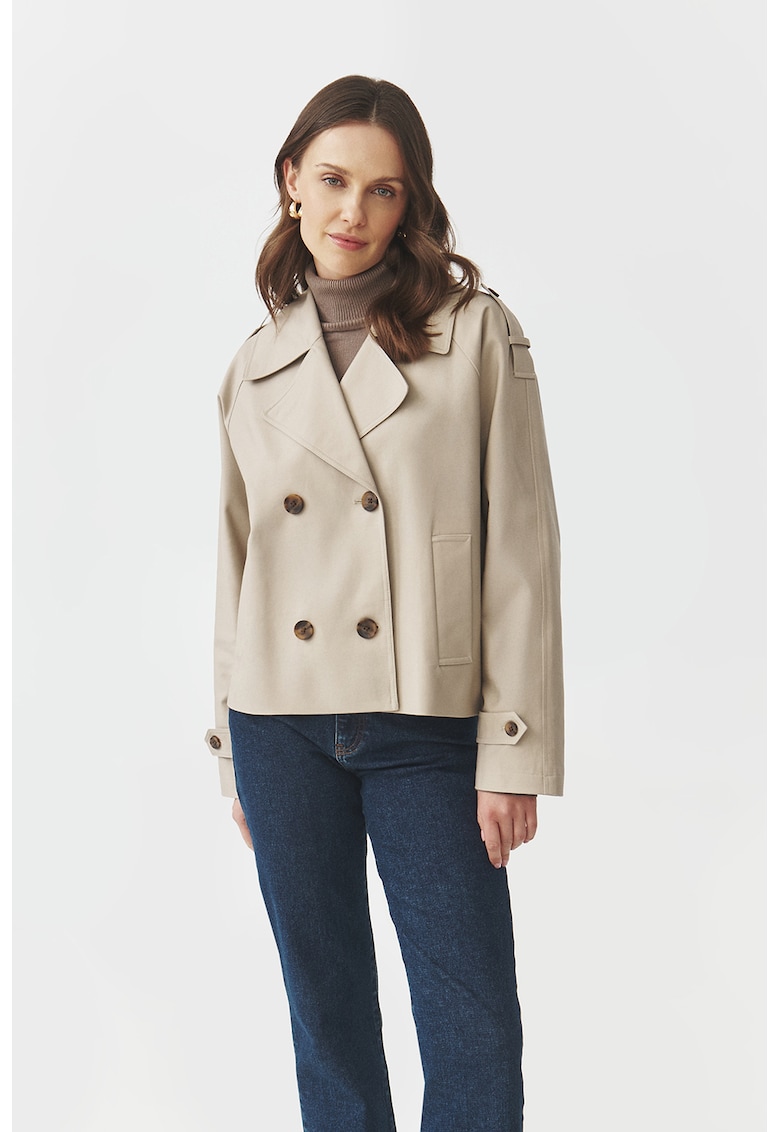 Късо яке с памук - Светло бежово Tatuum