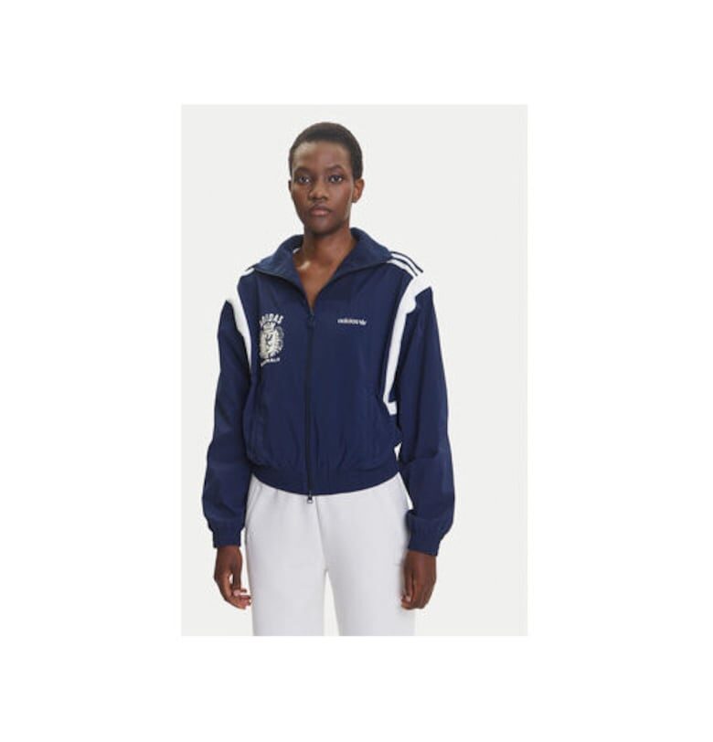 Лайфстайл блузон с принт и цип adidas