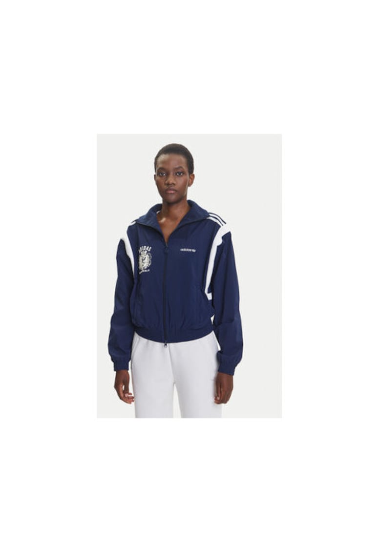 Лайфстайл блузон с принт и цип adidas