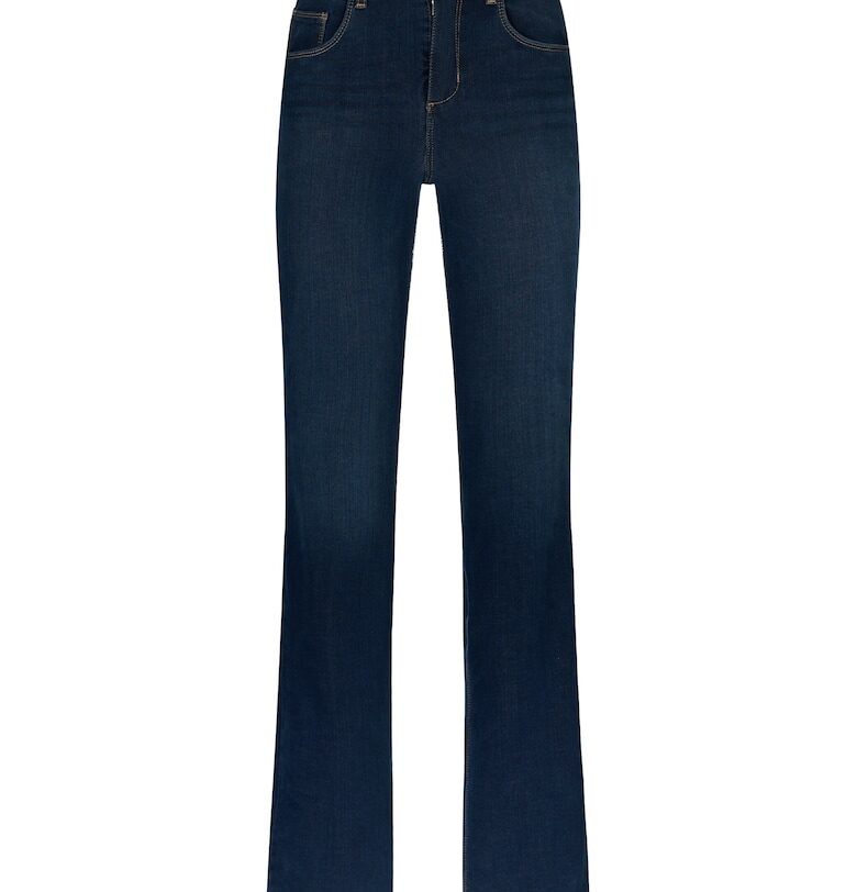 Леко разкроени дънки с висока талия - Тъмносин Liu Jo