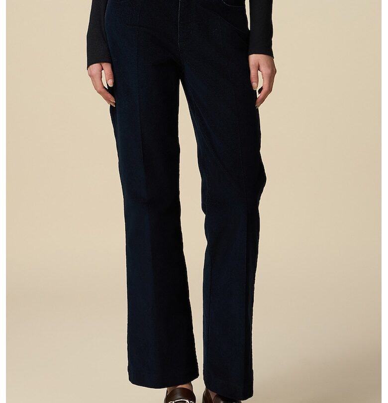 Леко разкроени дънки със средновисока талия - Тъмносин Oltre