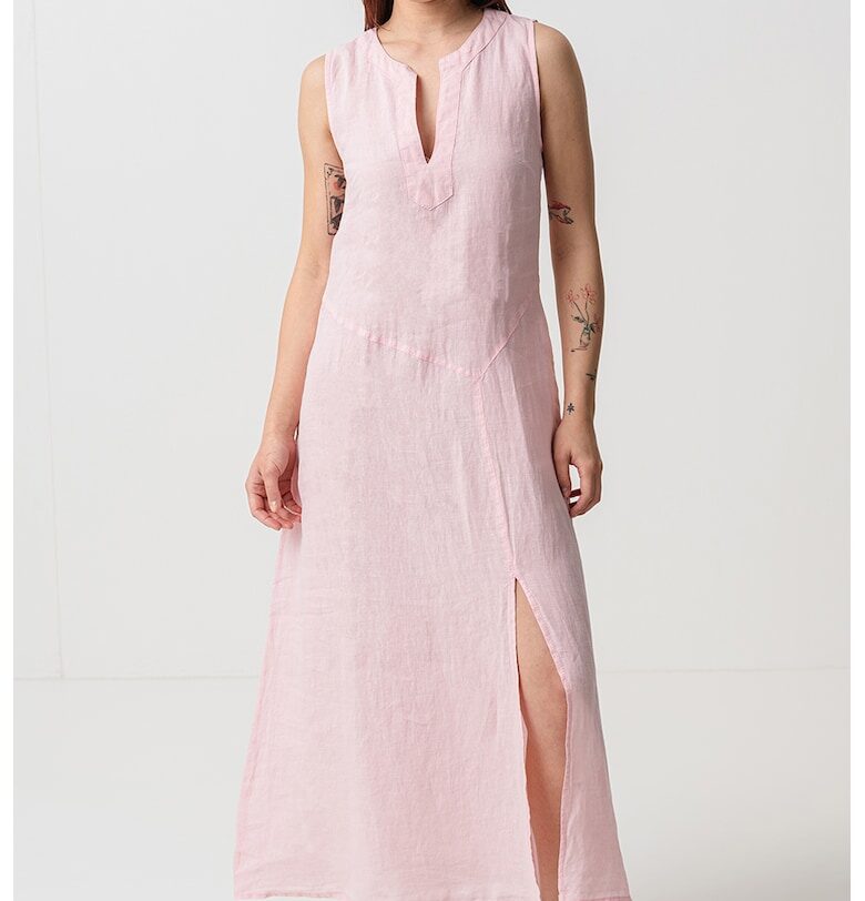 Ленана рокля с шпиц и цепка - Светлорозов MaxCo