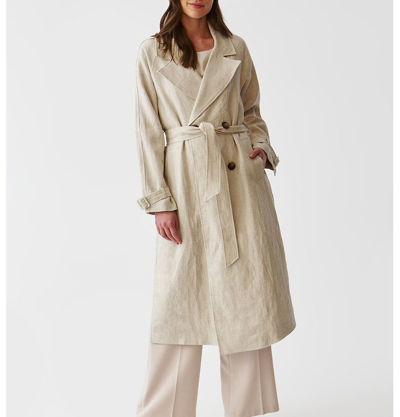 Ленен тренч Airy - Крем Tatuum