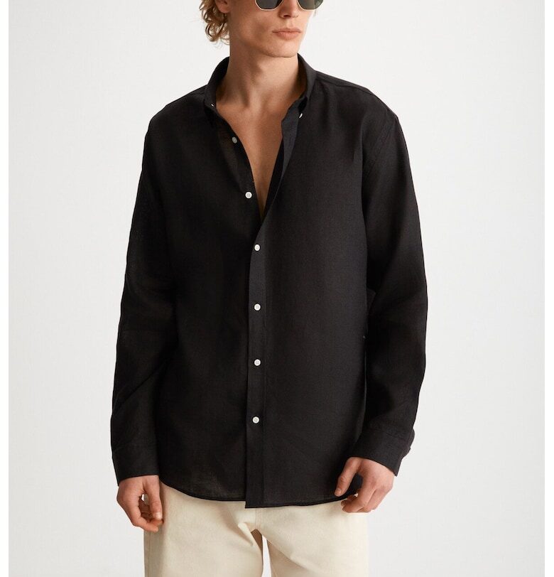 Ленена риза - Черен GRIMELANGE