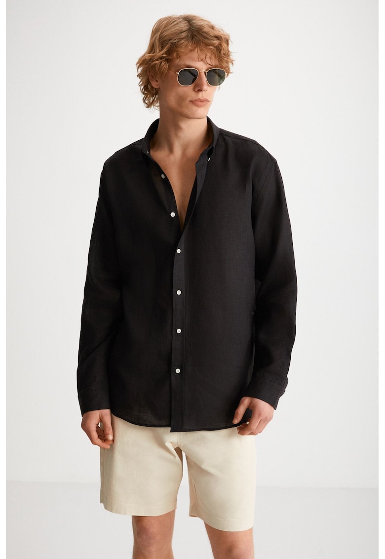 Ленена риза - Черен GRIMELANGE