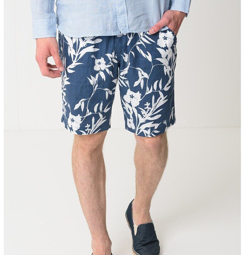 Ленени бермуди Harlem - Тъмносин/Мръснобял Tommy Hilfiger