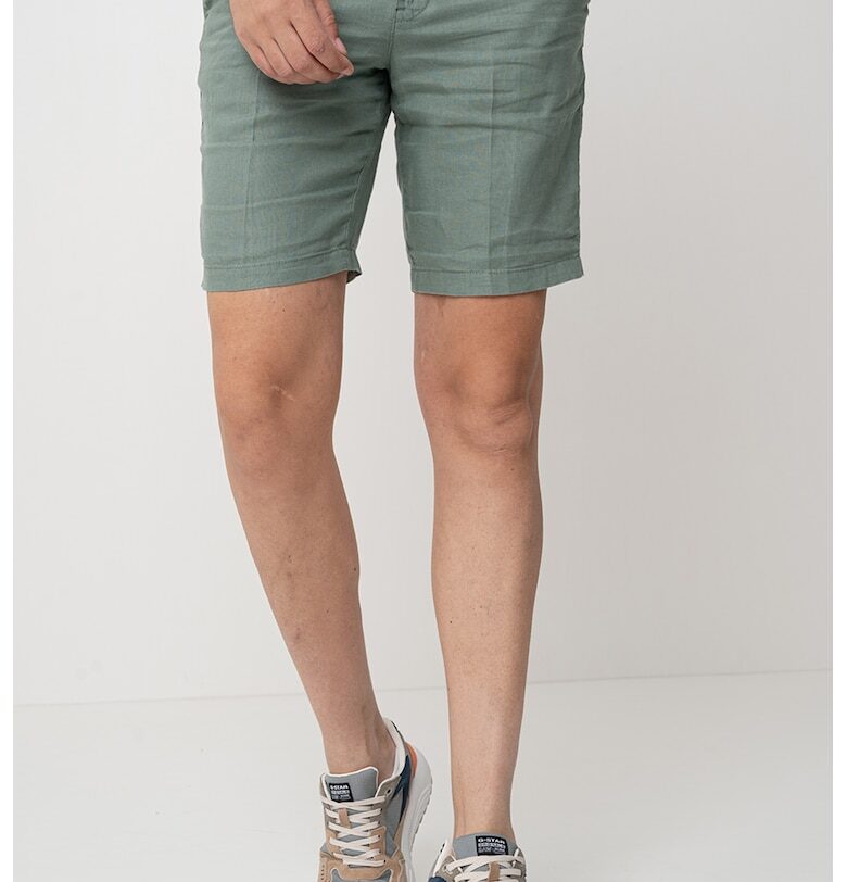 Ленени бермуди чино - Зелени аспержи United Colors of Benetton
