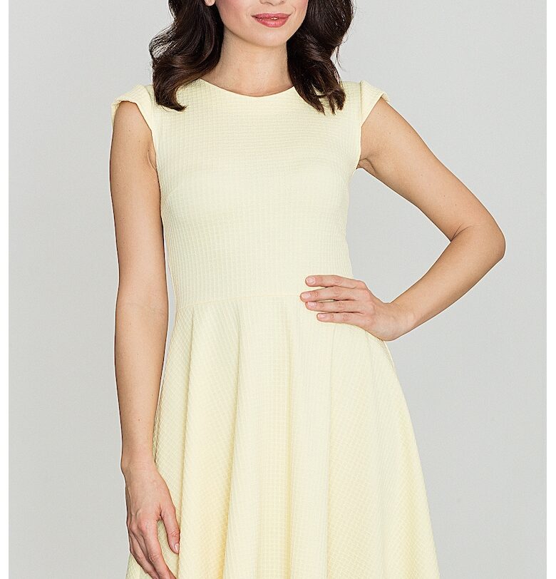 Ленитиф рокля K162 - жълта - полиестер Lenitif