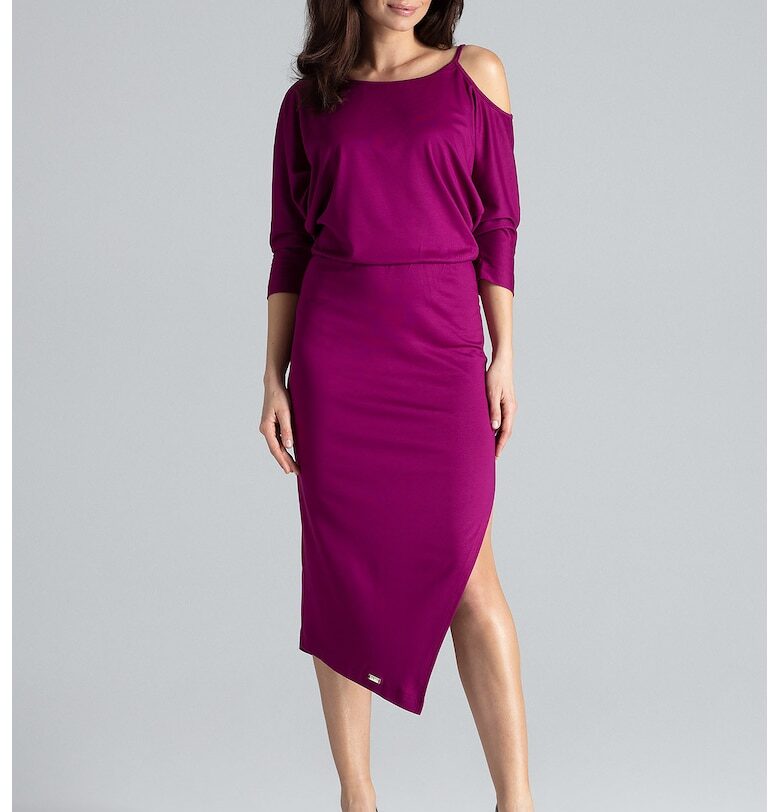 Ленитиф рокля K479 - розово - вискоза Lenitif