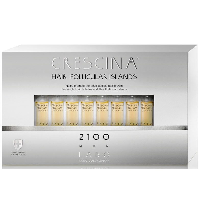Лечение против изтъняване на косата при мъже  Follicular Islands 1700 - 20 ампули Crescina