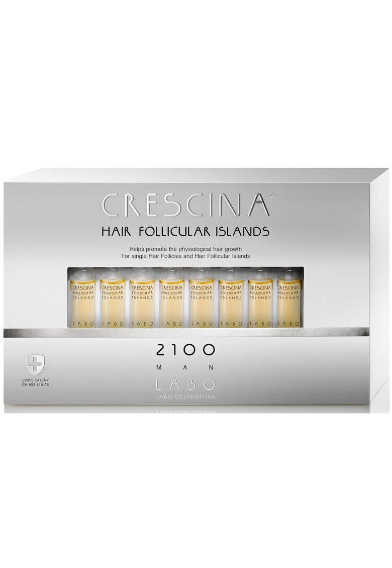 Лечение против изтъняване на косата при мъже Follicular Islands 1700 - 20 ампули Crescina