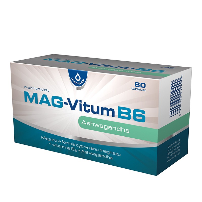 Магнезий 100 mg + Ашваганда 80 mg + Витамин B6 – При стрес