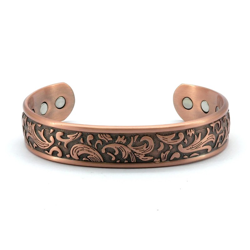 Магнитна гривна Релефен лист – Спокойствие и природен баланс