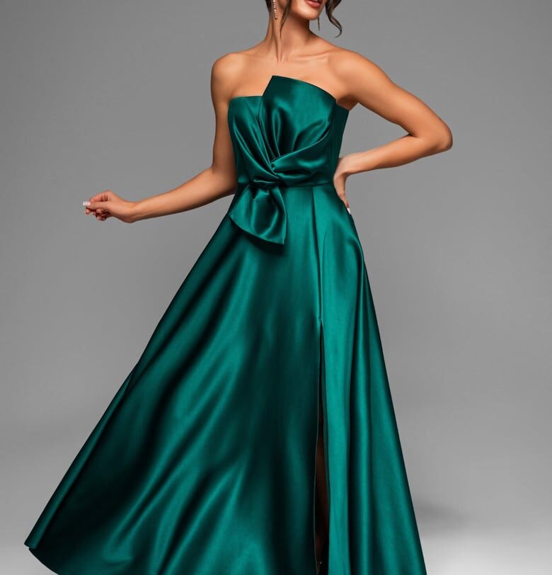 Макси вечерна рокля LACRICA LA-OM-DLR004 - Зелен Larica