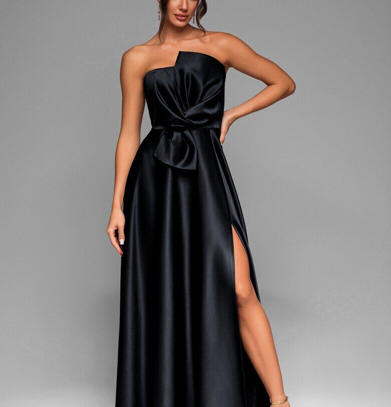 Макси вечерна рокля LACRICA LA-OM-DLR004 - Черен Larica