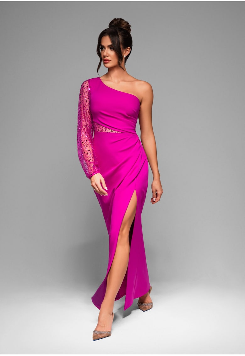 Макси вечерна рокля LACRICA LA-OM-DLR011 - Розово Larica