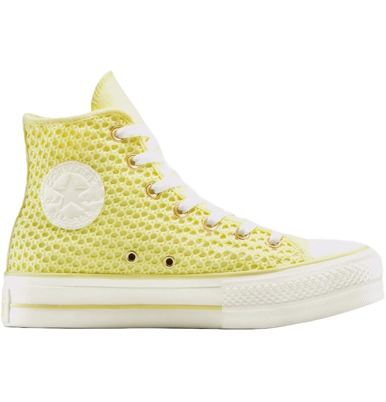 Маратонки  Chuck Taylor All Star Lift Platform Knit - Жълт Converse