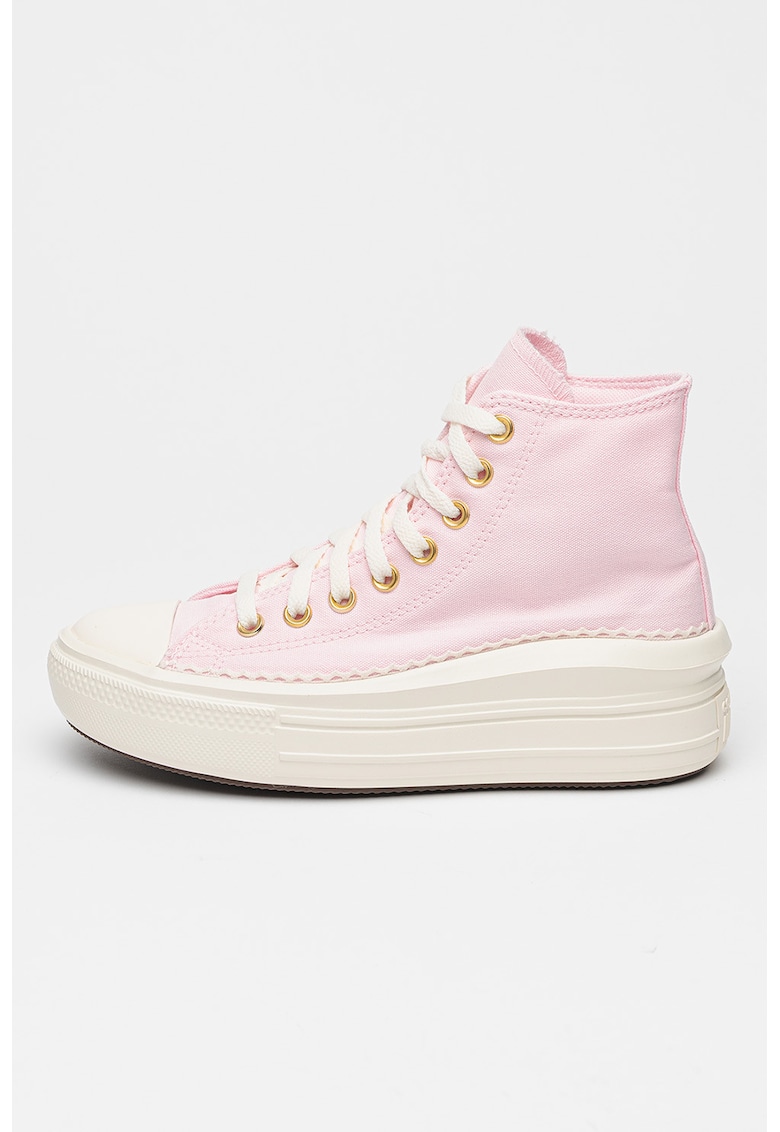 Маратонки Chuck Taylor All Star Move с равна платформа - Пастелнорозов Converse