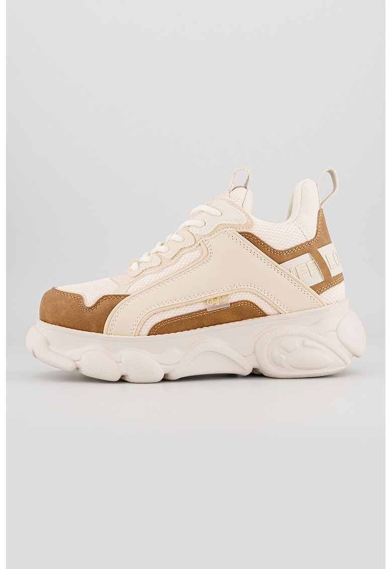 Маратонки Cld Chai с еко кожа и мрежа - Кафяв/Бежов Buffalo