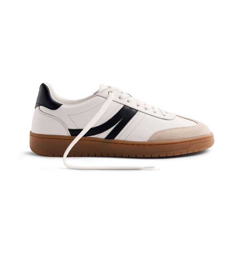 Маратонки Denninson с кожа и велур - Бял Gioseppo