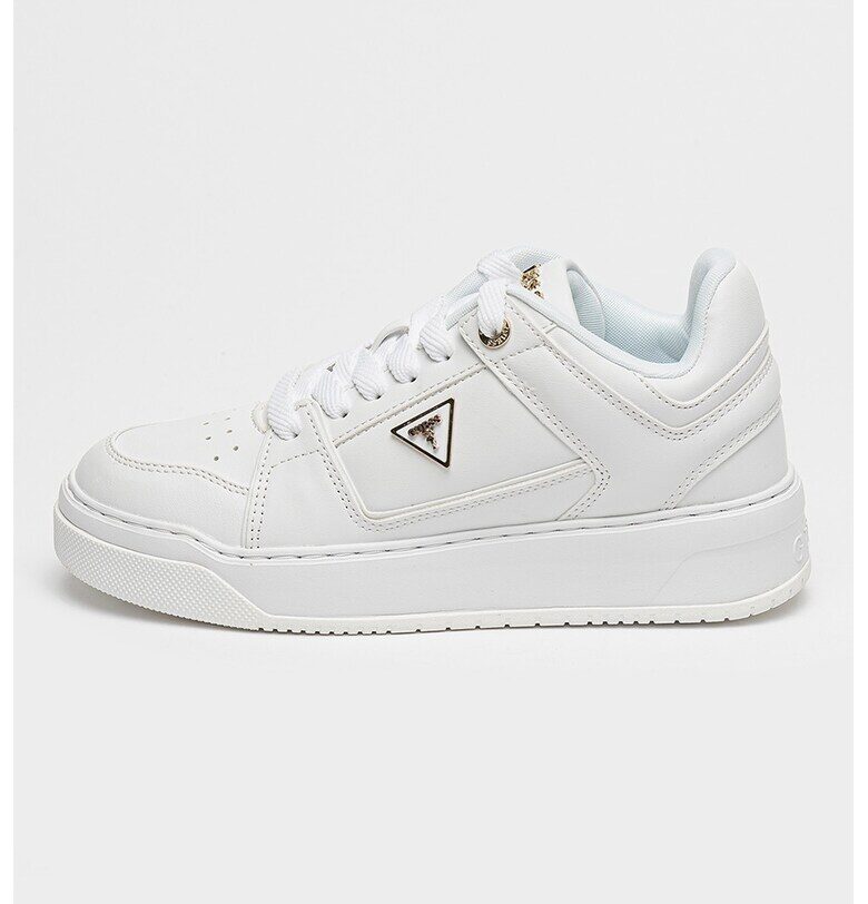 Маратонки от еко кожа с лого - Бял GUESS