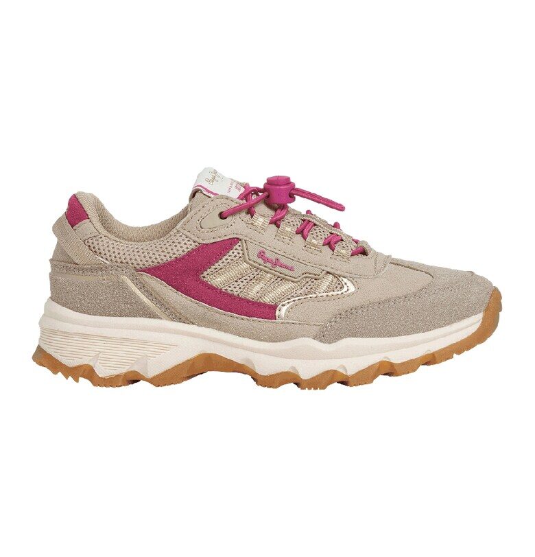 Маратонки с еко кожа и текстил - Бежов Pepe Jeans London