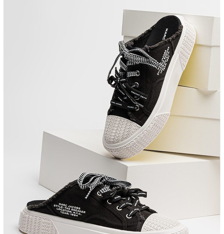 Маратонки с лого - Черен Marc Jacobs