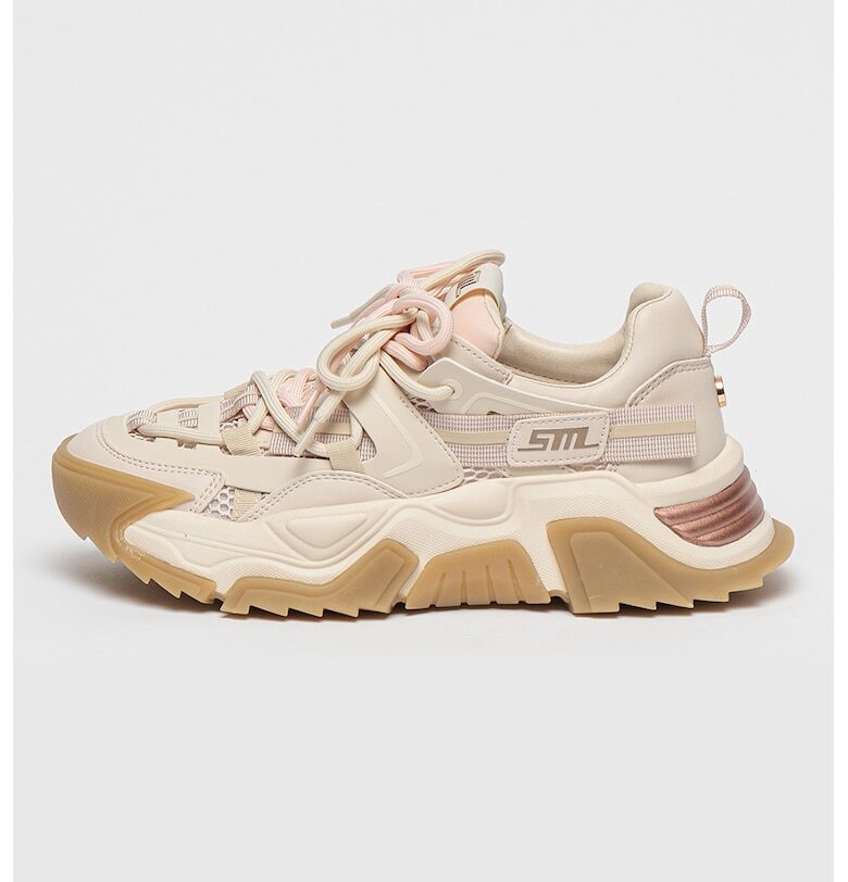 Масивни спортни обувки Kingdom в цветен блок - Пастелнорозов/Мръснобял Steve Madden