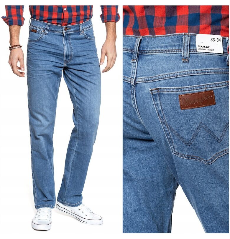 Материал Панталон -  Texas - Кройка: Права - Вид панталон: Прав - Закопчаване: Цип - Състав на материала: 90% памук - 10% полиестер - 31/32 - Син Wrangler