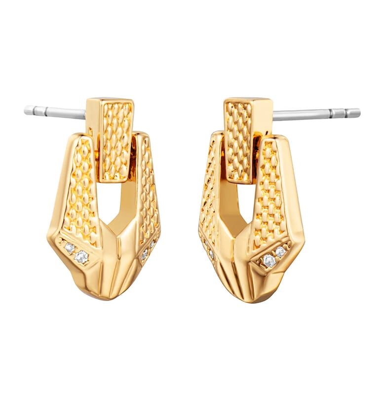 Месингови обеци - Златист JUST CAVALLI