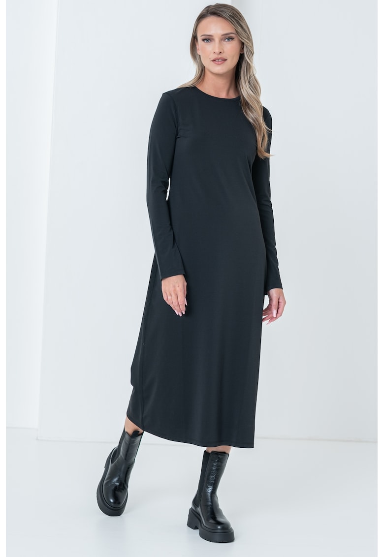 Миди оркля с отвор на гърба - Черен CALVIN KLEIN JEANS