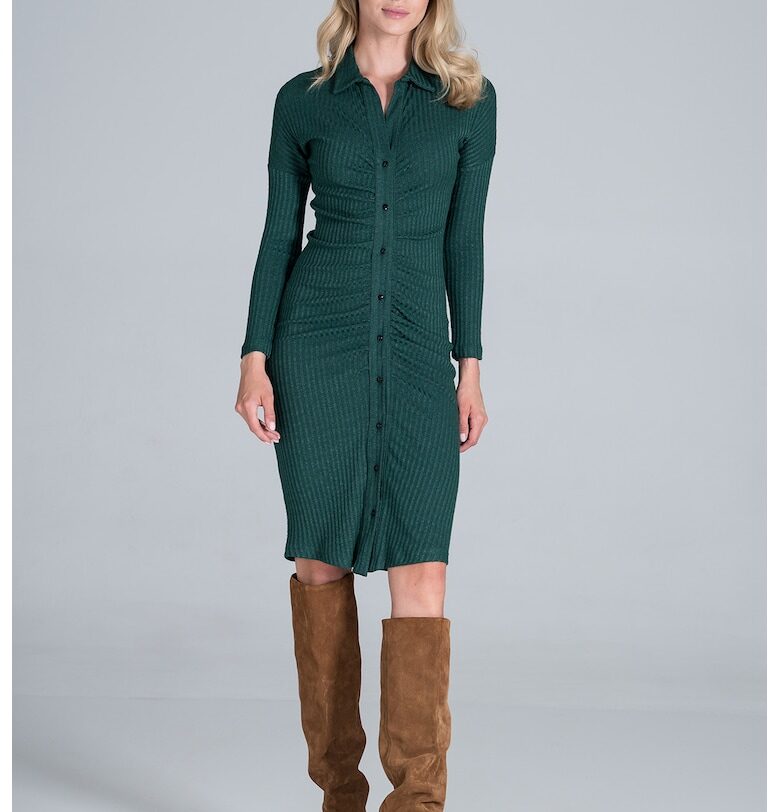 Миди рокля  елегантна - вискоза Figl