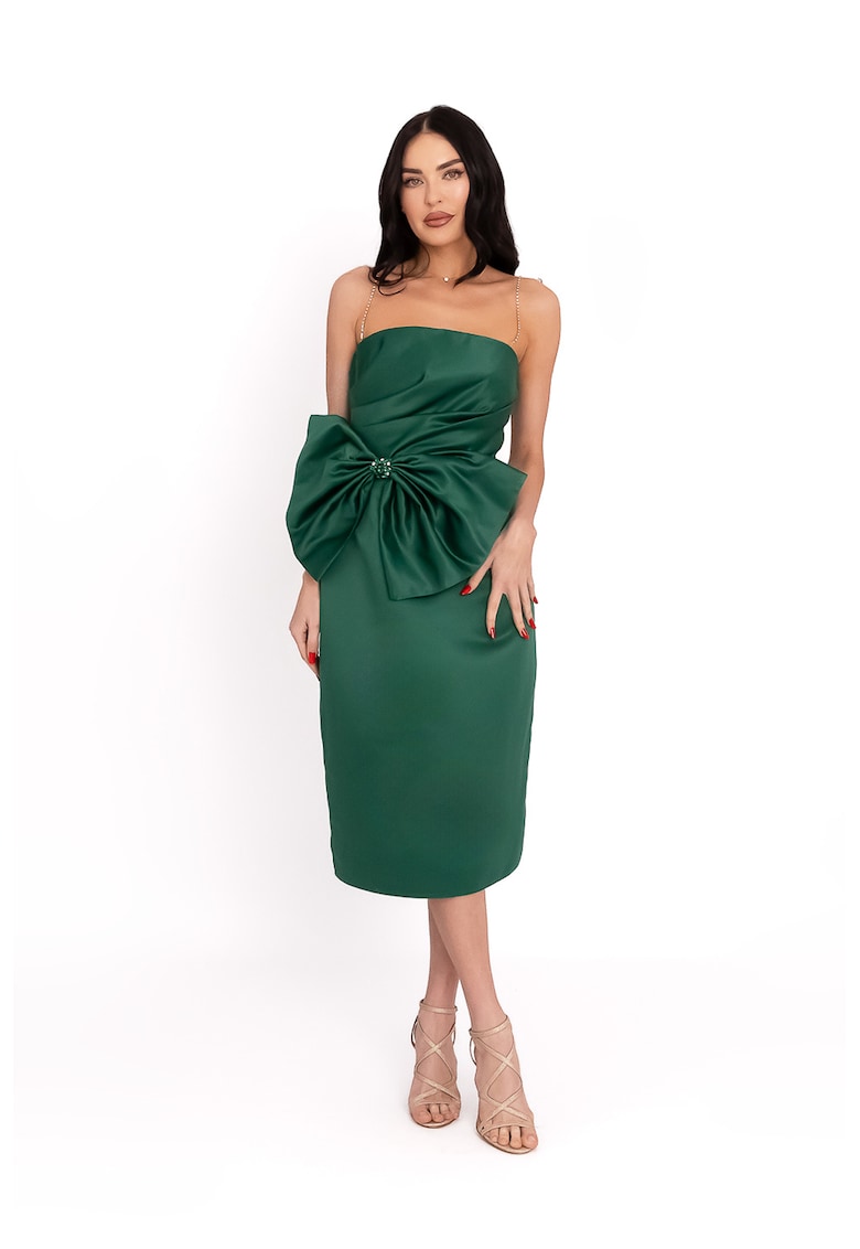 Миди рокля с паделка - Зелен Acob a porter