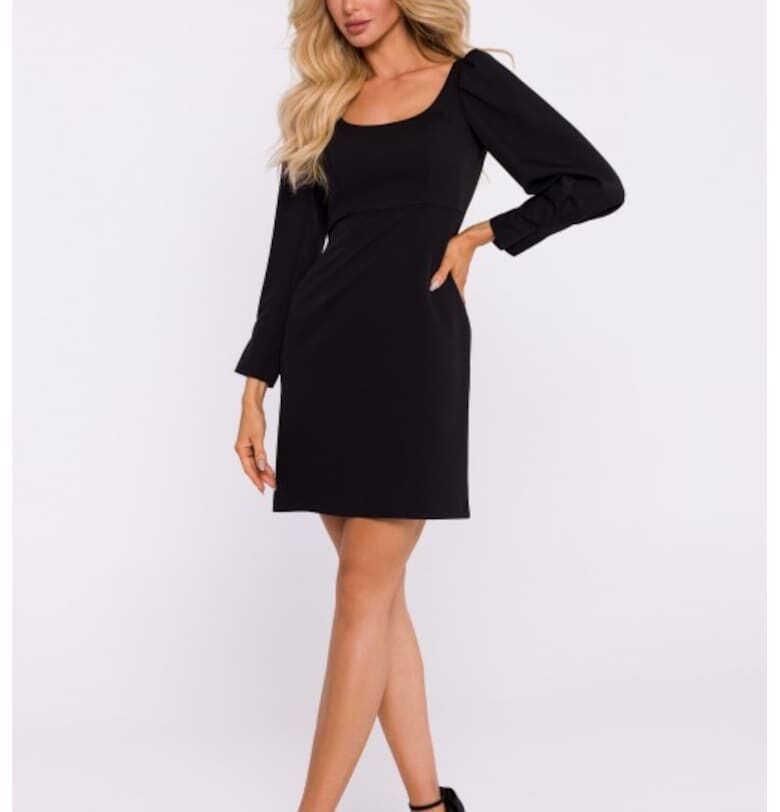 Мини рокля с дълбоко деколте -  Черен MOE