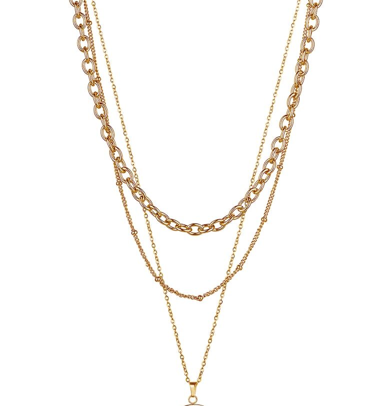 Многоредово колие от неръждаема стомана Isabella Ford