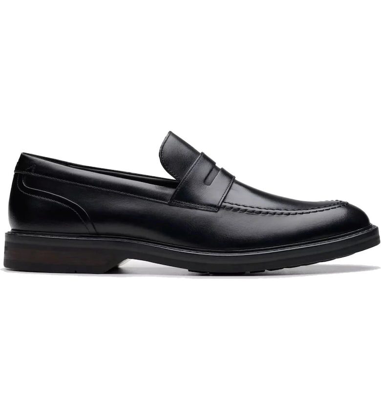 Мокасини за мъже -  ежедневни - кожени - черни - Clarks