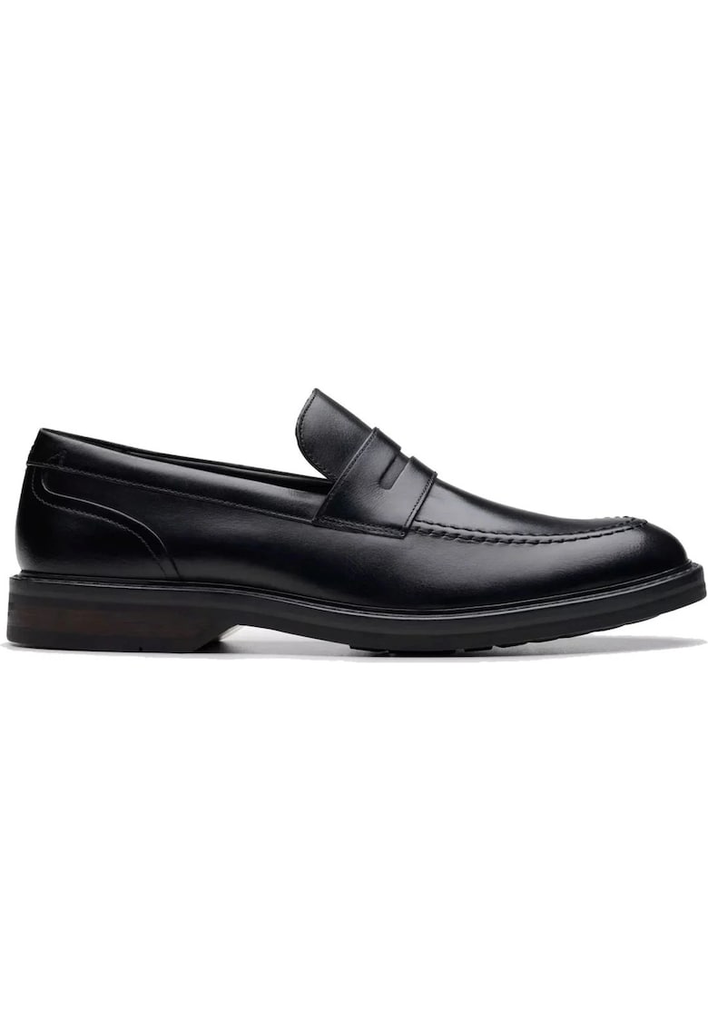 Мокасини за мъже - ежедневни - кожени - черни - Clarks